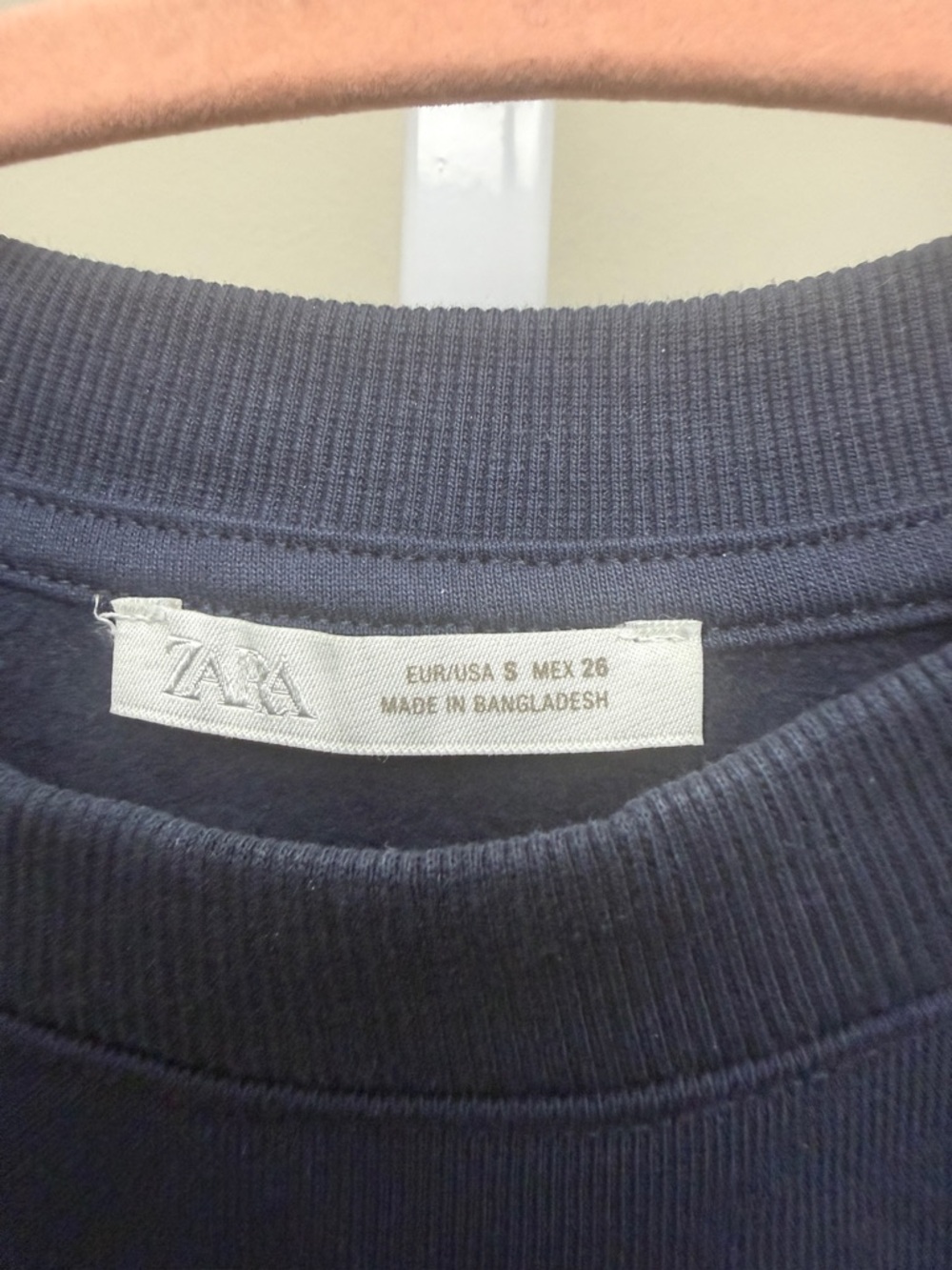 Zara California Graphic Navy Crewneck Sweatshirt - size S - Picture 4 of 4